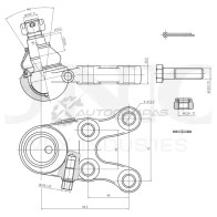 Опора шаровая передняя нижняя левая UNIO 8HP ECQ 1441316002 SSP-20019
