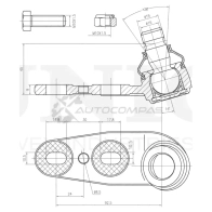 Опора шаровая передняя нижняя левая UNIO SSP-20045 1441316006 2 6182FF