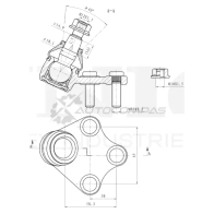 Опора шаровая передняя нижняя левая UNIO 1441316008 37WTL F5 SSP-20084