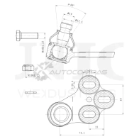 Опора шаровая передняя нижняя левая UNIO SSP-20044 N41S FZY 1441316010