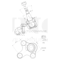 Опора шаровая передняя нижняя левая UNIO 4 D3QL 1441316013 SSP-20137