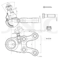 Опора шаровая передняя нижняя правая UNIO 4YZ5 3 1441316017 SSP-20018