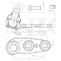Опора шаровая передняя нижняя правая UNIO 3VP6T7 1 SSP-20046 1441316021