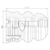 Отбойник заднего амортизатора UNIO CC2 XCG DUC-40026 1441316034