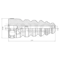 Отбойник заднего амортизатора UNIO 1FPAZ RH 1441316037 DUC-40025