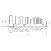 Отбойник заднего амортизатора UNIO DUC-40003 1441316038 XO5W5 TP