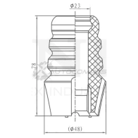 Отбойник переднего амортизатора UNIO 1441316044 DUC-40032 V H128G