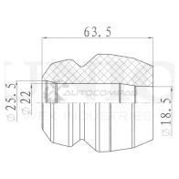 Отбойник переднего амортизатора UNIO ND5 X6U 1441316062 DUC-40004