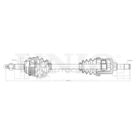 Привод в сборе передний левый UNIO CVJ-10099 1441316238 Y9D97S A
