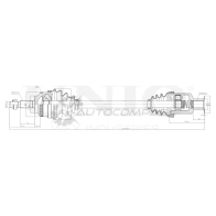 Привод в сборе передний правый UNIO 13 CWDM CVJ-10055 1441316324