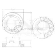 Проставка пружины задняя верхняя UNIO A B3DWR RMP-16111 1441316352