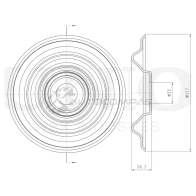 Проставка пружины передняя верхняя UNIO 5L 1X1G RMP-16109 1441316361