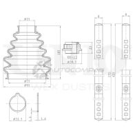 Пыльник ШРУСа (к-т) UNIO DUC-30112K 1441316540 8F4J4C 7