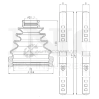 Пыльник ШРУСа (к-т) UNIO 1Z5 8O 1441316554 DUC-30113K