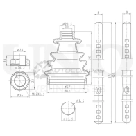 Пыльник ШРУСа (к-т) UNIO DUC-30125K B 8X94 1441316559