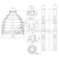 Пыльник ШРУСа (к-т) UNIO DUC-30105K LLT O8 1441316560