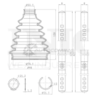 Пыльник ШРУСа (к-т) UNIO 1441316561 Y X7C6M DUC-30122K