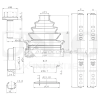 Пыльник ШРУСа (к-т) UNIO DUC-30067K 4L JV7E0 1441316565