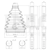 Пыльник ШРУСа (к-т) UNIO DUC-30078K 1441316567 CJXC C8