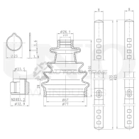 Пыльник ШРУСа (к-т) UNIO 1441316572 DUC-30071K ZTC2 5