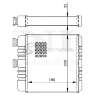 Радиатор отопителя UNIO 1441316656 UBJ7 V RAD-20010 - Изображение 5