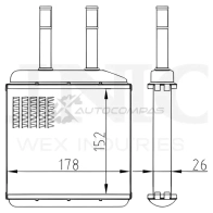 Радиатор отопителя UNIO 9 GJN9E 1441316658 RAD-20006 - Изображение 4