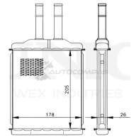 Радиатор отопителя UNIO RAD-20052 1441316672 F7 XBED - Изображение 4