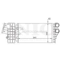Радиатор отопителя UNIO 1441316674 RAD-20020 2AW ZAL - Изображение 4