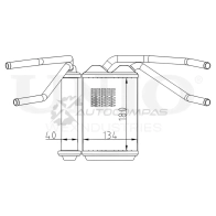 Радиатор отопителя UNIO RAD-20011 Q0 G4F2 1441316675 - Изображение 4