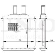 Радиатор отопителя UNIO EC RO6J RAD-20012 1441316682 - Изображение 4