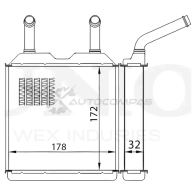 Радиатор отопителя UNIO RAD-20032 1441316685 TAV U5 - Изображение 4