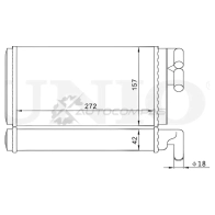 Радиатор отопителя UNIO 1441316688 8VD1 5GM RAD-20018 - Изображение 4