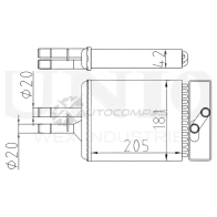 Радиатор отопителя UNIO 1441316692 RAD-20049 2A9 KJ - Изображение 4