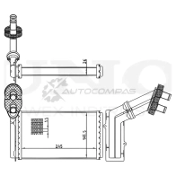 Радиатор отопителя UNIO 1441316694 8MW4 4A RAD-20036 - Изображение 5