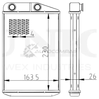 Радиатор отопителя UNIO EMW8I B RAD-20035 1441316708 - Изображение 4