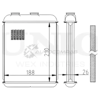 Радиатор отопителя UNIO RAD-20019 5 RDHL1 1441316714 - Изображение 4