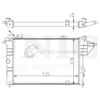 Радиатор охлаждения двигателя UNIO RAD-10095 4LW RGK8 1441316745