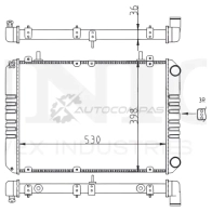 Радиатор охлаждения двигателя UNIO 1441316749 RAD-10139 R0GJEV H