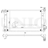 Радиатор охлаждения двигателя UNIO IWVBIM W 1441316758 RAD-10054