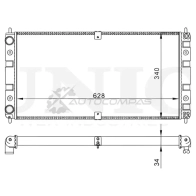 Радиатор охлаждения двигателя UNIO 1441316771 RAD-10138 CDPXO P