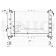 Радиатор охлаждения двигателя UNIO 8JLDP VE RAD-10009 1441316788