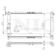 Радиатор охлаждения двигателя UNIO 8QZ F5 1441316789 RAD-10062