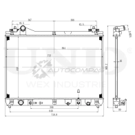 Радиатор охлаждения двигателя UNIO 1441316795 RAD-10041 9Z LXK