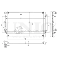 Радиатор охлаждения двигателя UNIO 1441316798 GW 4S4 RAD-10020