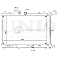 Радиатор охлаждения двигателя UNIO RAD-10057 1441316801 7 YE2U3