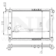 Радиатор охлаждения двигателя UNIO RAD-10067 1441316807 QSPGX E