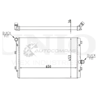Радиатор охлаждения двигателя UNIO RAD-10118 0 SYMUA 1441316808