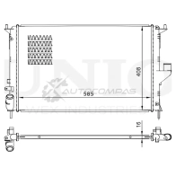 Радиатор охлаждения двигателя UNIO RAD-10084 1441316809 3XSW5 5