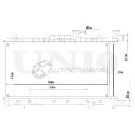 Радиатор охлаждения двигателя UNIO S AN29 1441316819 RAD-10012