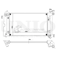 Радиатор охлаждения двигателя UNIO RAD-10022 SMM QFMR 1441316822